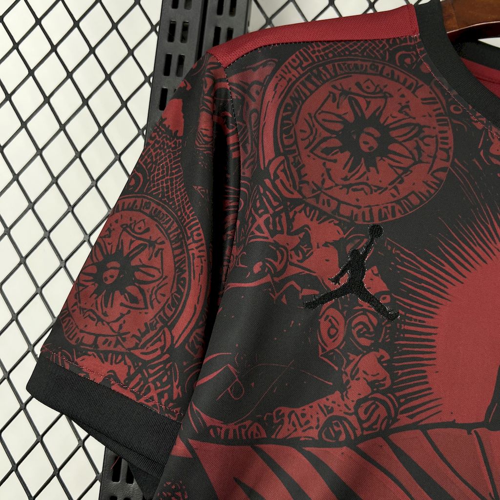 Brazil 2025-26 Jordan Black/Red Jersey