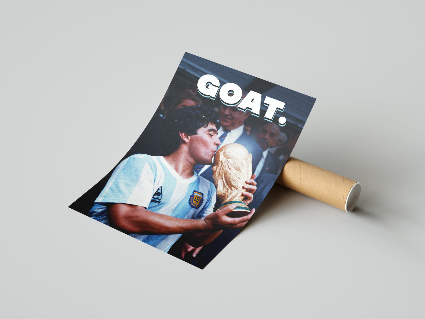 Diego Maradona "GOAT" Poster