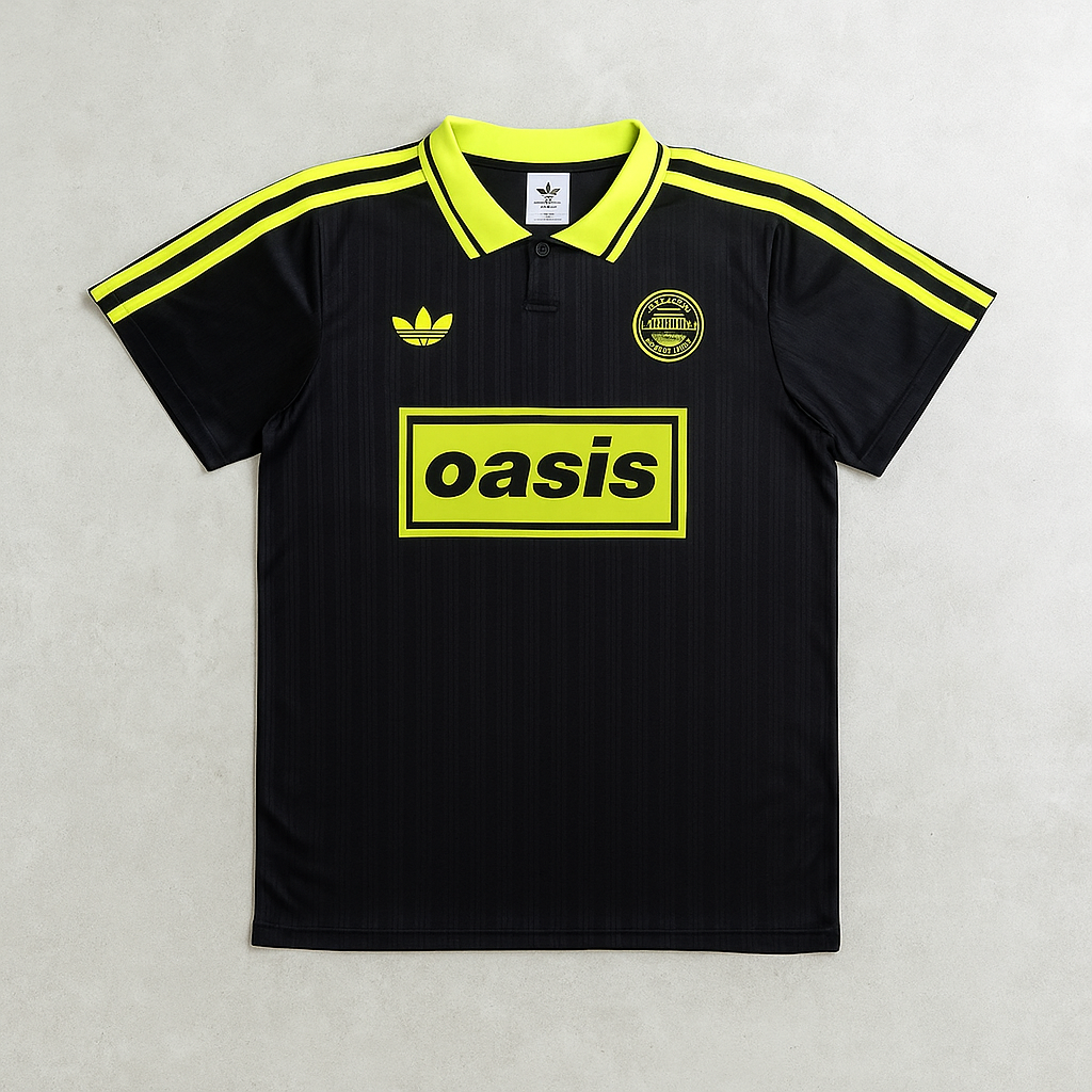 Adidas X Oasis Tour Jacquard Jersey Black/Yellow
