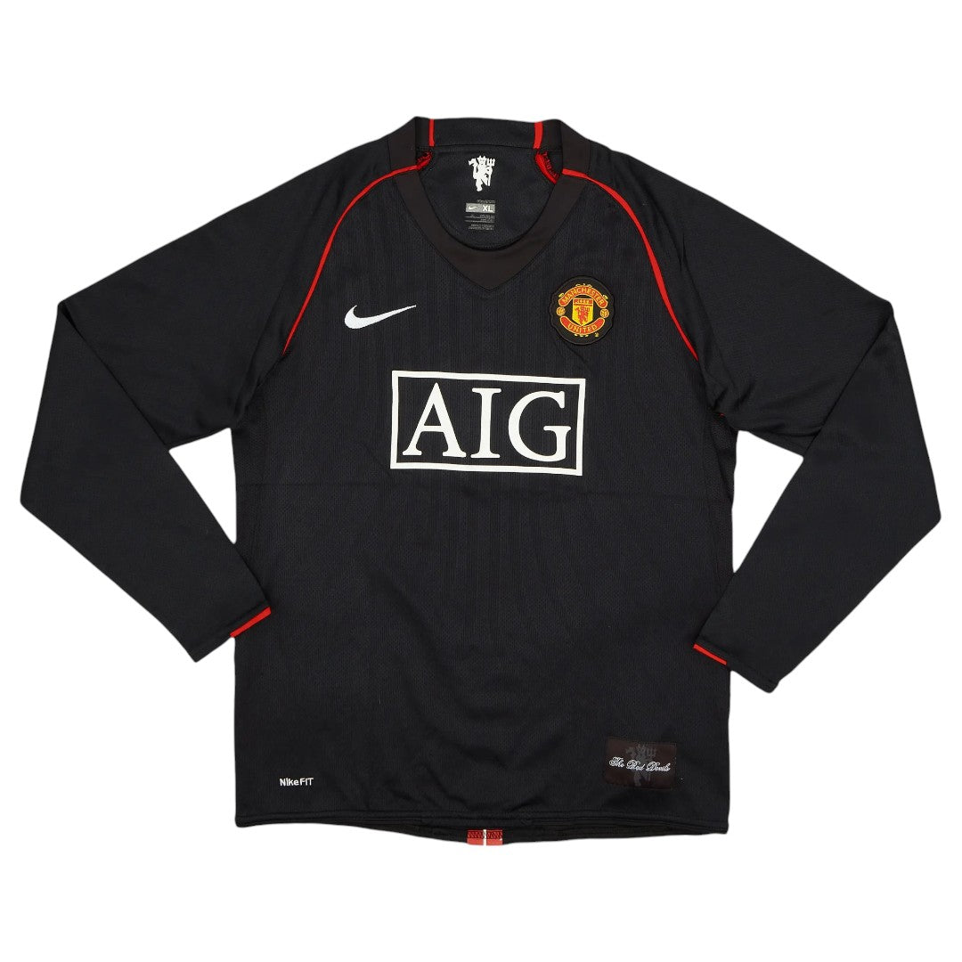 Manchester United 2007-09 Away Shirt Longsleeve