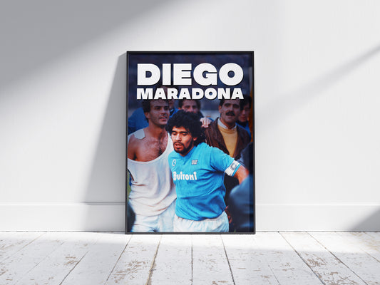 Diego Maradona Napoli Poster