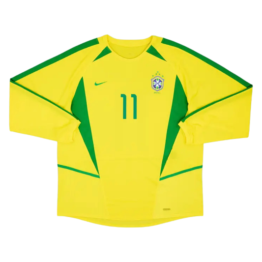 Brazil 2002 Home Shirt Longsleeve