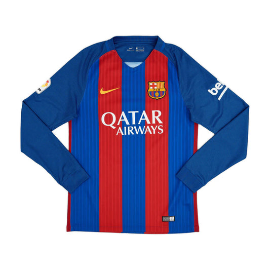 Barcelona 2016-17 Home Shirt Longsleeve