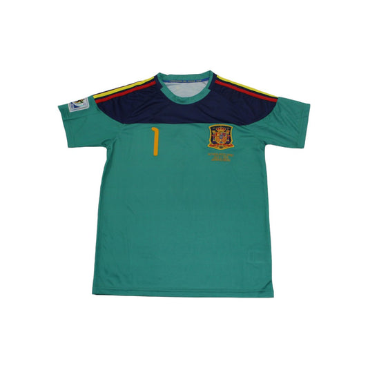 Spain 2010 Blue Goalkeeper Shirt