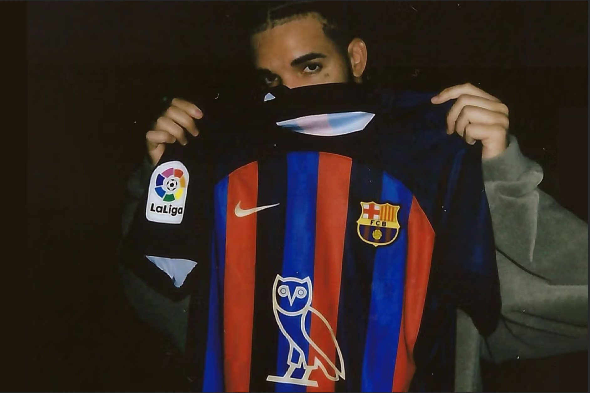 FC Barcelona x Drake - OVO Limited Edition 2022-23 Home Shirt