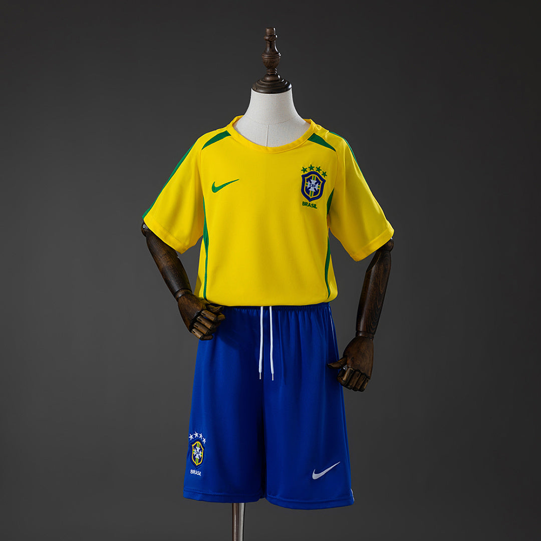 Brazil 2002 Home Shirt Kids
